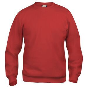 Clique Unisex Adult Basic Round Neck Sweatshirt / Red